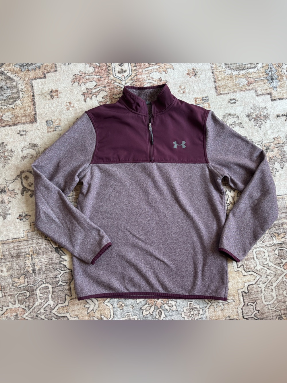 Under Armour Maroon Quarter-Zip Pullover